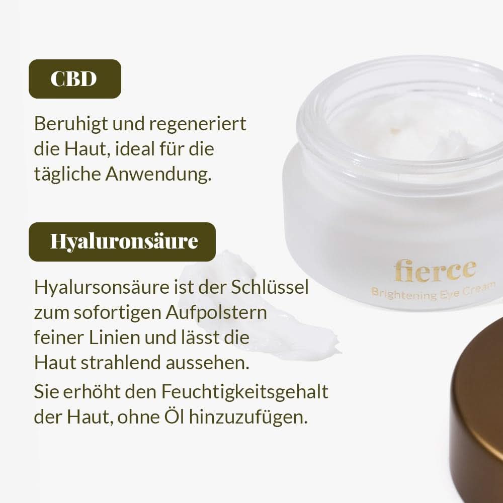Nordic Cosmetics, Vegane Augencreme gegen Falten und Augenringe mit Hyaluronsäure, 10 ml Kosmetik und Schönheit Naty Shop