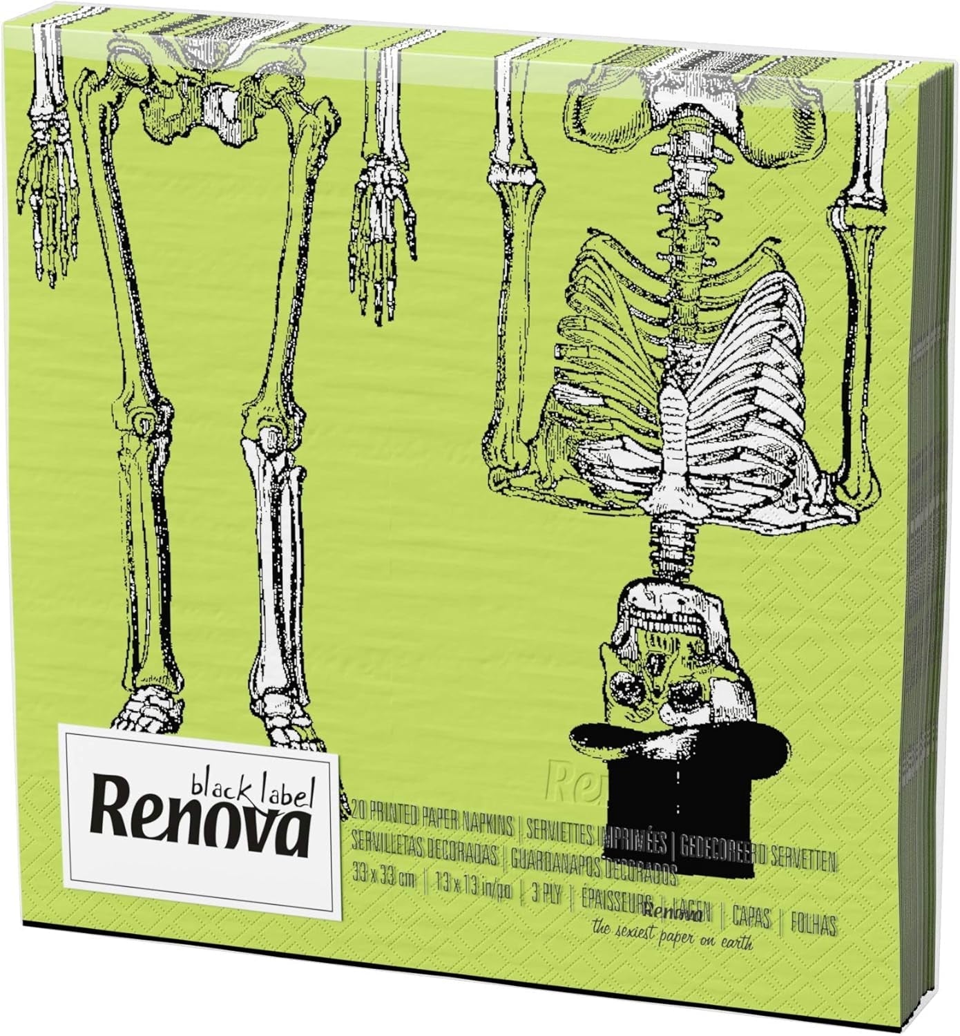 Halloween-Servietten renovieren – 20 Papierservietten