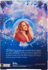 Barbie Mariah Carey – Sammlerpuppe mit glitzerndem roten Kleid, Rüschen, Schlitz, bezaubernden Locken, silbernen Accessoires, roten High Heels, Weihnachtstradition, Dekoration, HJX17