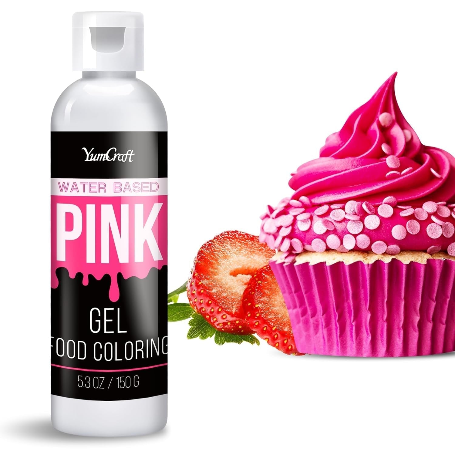 Gel-Lebensmittelfarbe – hochkonzentrierte Gel-Lebensmittelfarbe für Kuchen, Backen, Ostereier, Getränke – zuckerfreie Lebensmittelfarbe für Fondant, Zuckerguss, Schleim, Kuchendekoration (roter Samt, 150 g)