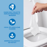 Von Amazon: Weiche, feuchte, geruchlose, fein saugfähige, parfümfreie Toilettentücher, 240 Stück (6 Packungen à 40 Stück) (ehemals Marke Presto!)