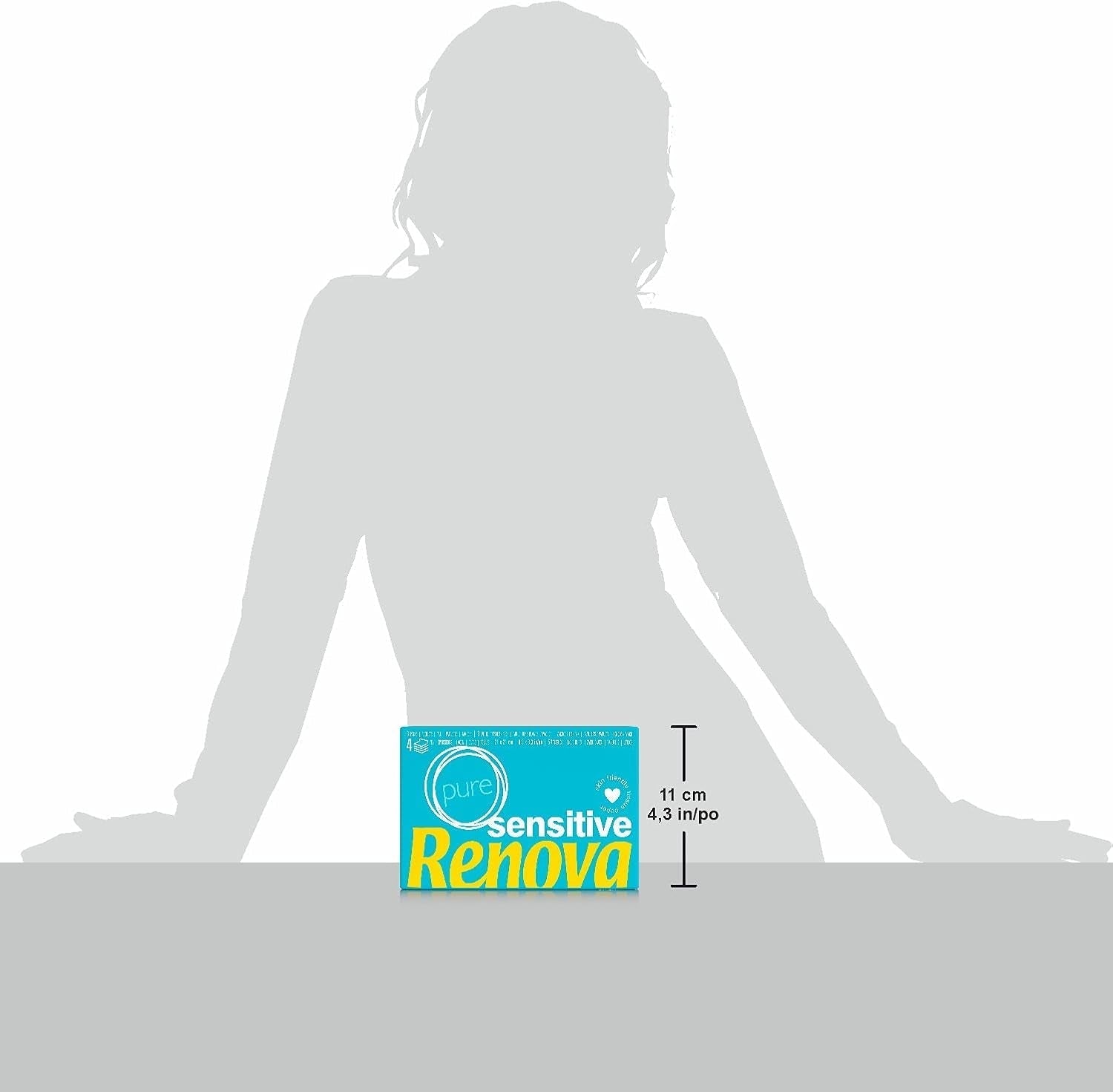 Renova Taschentücher Sensitive Pure – 6 Packungen weiße Servietten