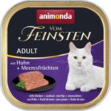 animonda Vom Feinsten Nassfutter für ausgewachsene Katzen, Hühnersorte, 6 x 100 g
