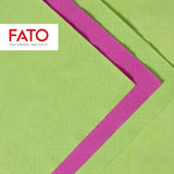 , Einweg-Papierservietten, ideal für zwanglose Mittagessen und Buffets, Packung mit 50 Servietten, Größe 33 x 33, 4-fach gefaltet, 2-lagig, apfelgrüne Farbe, 100 % reines Zellulosepapier, FSC