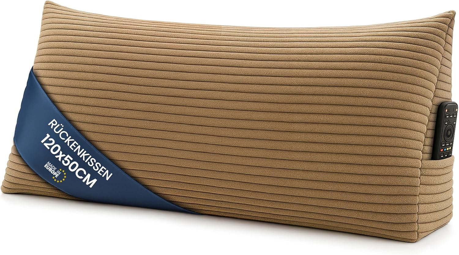 Federkissen, Rückenkissen, Samtkissen, Breite 70 cm – Lesekissen für Bett, Sofa und Sofa, großes Sofakissen, Wandkissen, Sofakissen, Lesekissen, Rückenstützkissen, hellgrau