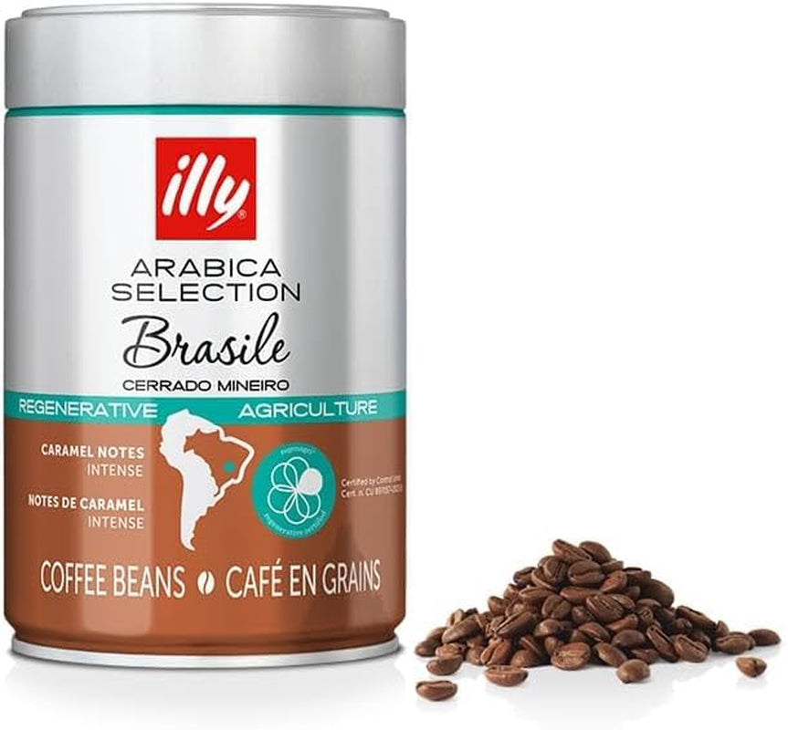 ILLY 6 Schachteln Kaffeebohnen à 250 Gramm, Arabica Selection, Brasilien, Cerrado Mineiro-Zertifikat, Regenagri