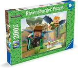 Ravensburger Kinderpuzzle – 12004144 – Minecraft – 200-teiliges Minecraft-Puzzle für Kinder ab 8 Jahren im XXL-Format, Minecraft Geschenke Puzzle Naty Shop