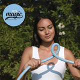 Magic Blue Hose 20 Meter ausziehbarer Gartenschlauch mit Beutel und Sprühdüse