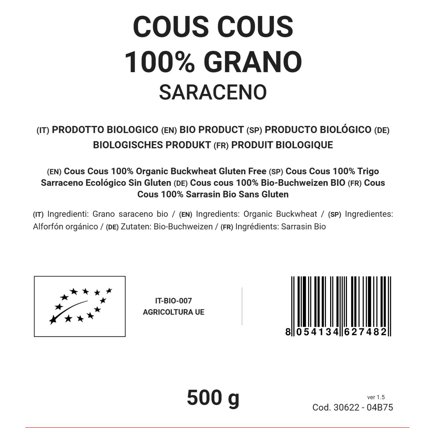 100 % Bio-Buchweizen-Couscous, 500 g, glutenfrei