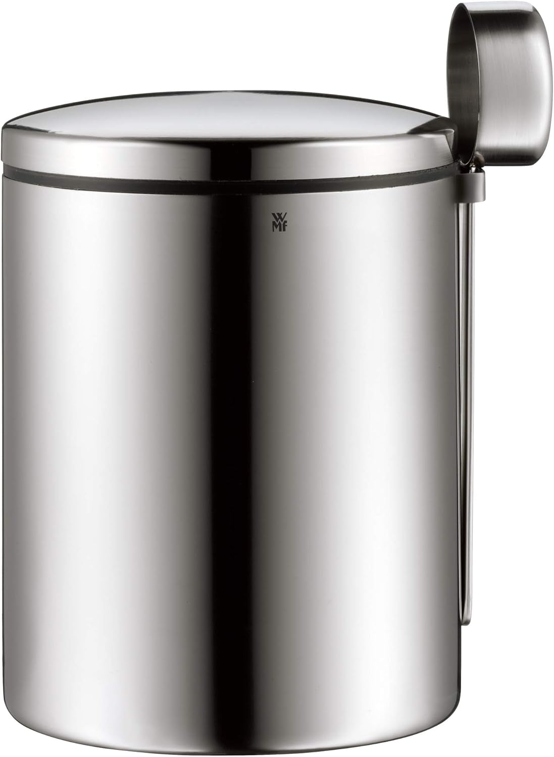 WMF Kult Cromargan Kaffeelöffel Kaffeedose aus Edelstahl mit mattem Finish 500g und 1 Liter Vorratsdose aus Glas Depot spülmaschinenfest Frischhaltedosen Naty Shop