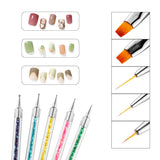 Nagel Art Fineliner Pinsel[5 Stück],Nagel Art Liner Pinsel,Professional Detail Pinselset,Nagellack Pinsel,Für Nail Art Design Painting Salon,Nageldesign Nagel Fußpflege