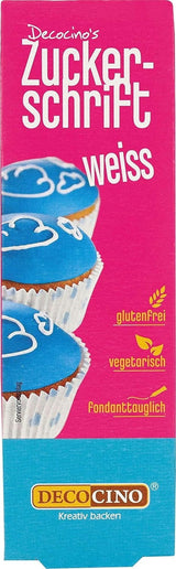 Decocino Red Sugar Lettering – Schriftzug mit Lebensmittelfarbe – Praktische Tube zum Beschriften von Fondant und Zuckerguss – Backdekorationen für Kuchen, Torten und Cupcakes! (2er-Pack)