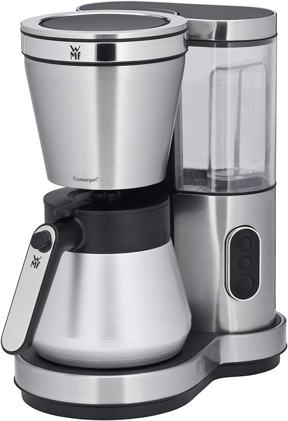 WMF Bueno Espressomaschine mit Glaskaraffe, Filterkaffee, 10 Tassen, Ein-/Aus-Taste, Anti-Tropf-System, oszillierender Filter, automatischer Stopp, Heizplatte, 1000 W