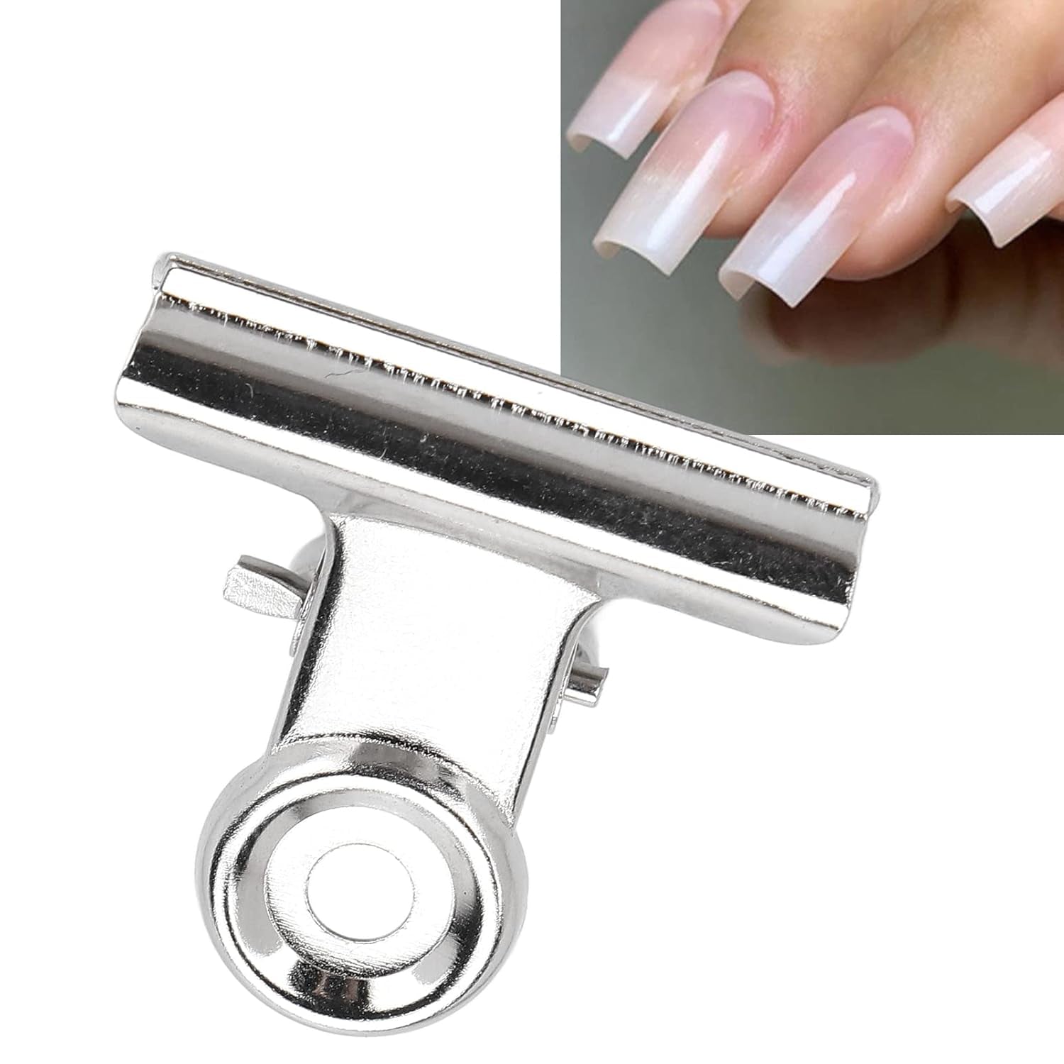 10 Stück Nagelclips, Metallclip, Nagelverlängerungsclip, Nagelkunst-Werkzeug, Fiberglas-Fixierer, Nagelkunst-Zubehör, langlebig, praktische Ausrüstung, Heim-DIY-Salon