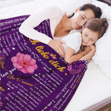 Geschenke für Mama, Jubiläumsgeschenk für Paare, besondere Frauen, Ehemänner, Schwestern und Mütter, Sicherheit, ideal für Muttertag, Valentinstag und Weihnachten, 127 x 152 cm, Betten und Decken, Yasrlvun