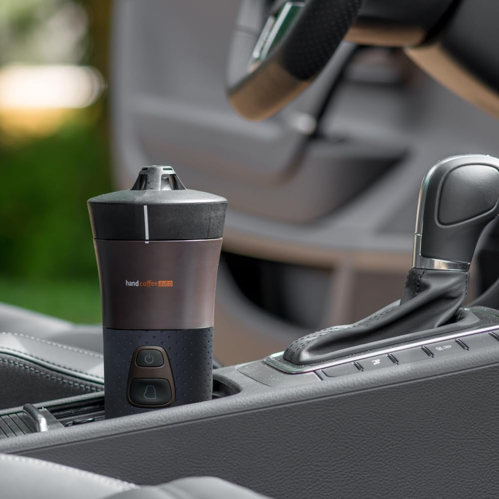 Handpresso - Handkaffee Auto 21000 | 12V Auto-Espressomaschine - 12-Volt-Espressomaschine für Autos | Senseo Pad-Espressomaschine für Autos – 12-V-Reise-Espressomaschine | 12-Volt-Espressor für Wohnmobile