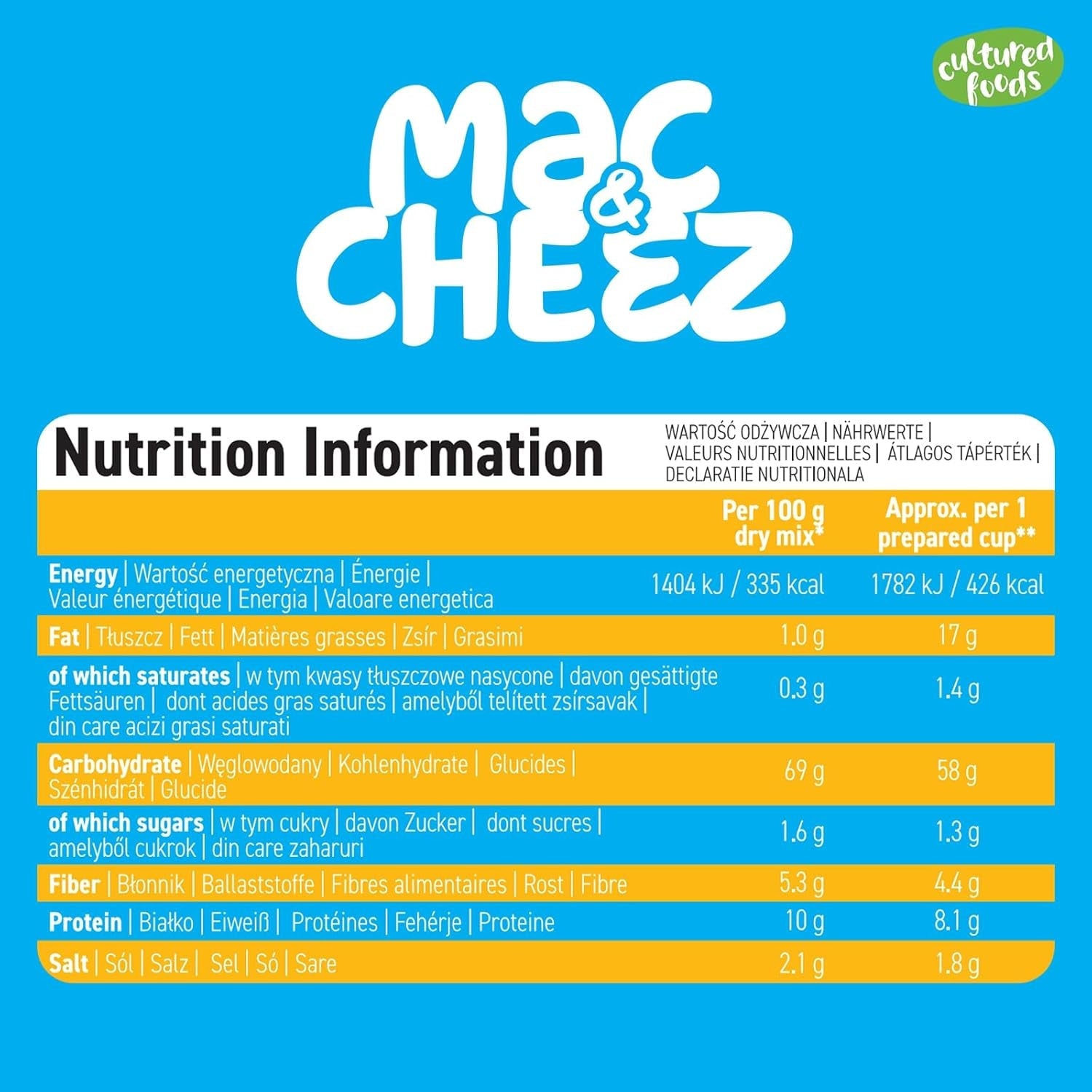 Cultured Foods Vegan 3er Set Vegan Mac And Cheese, Gouda Sauce, Cheddar Sauce, Laktosefrei Glutenfrei MAC & CHEEZ CHEATCHEEZ