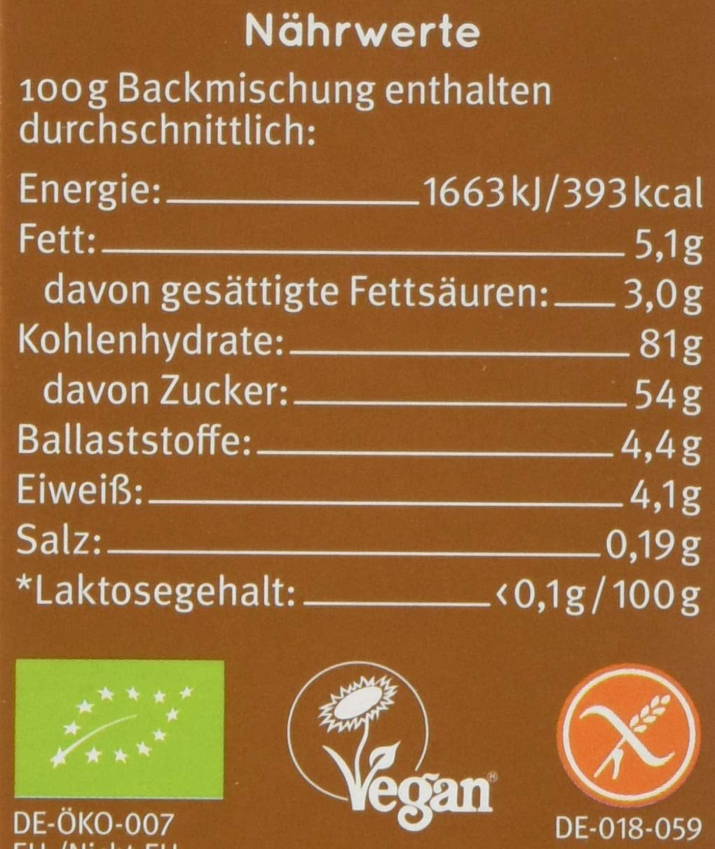 Brownies glutenfrei, 3er Pack (3 x 400 g) - Bio Naty Shop