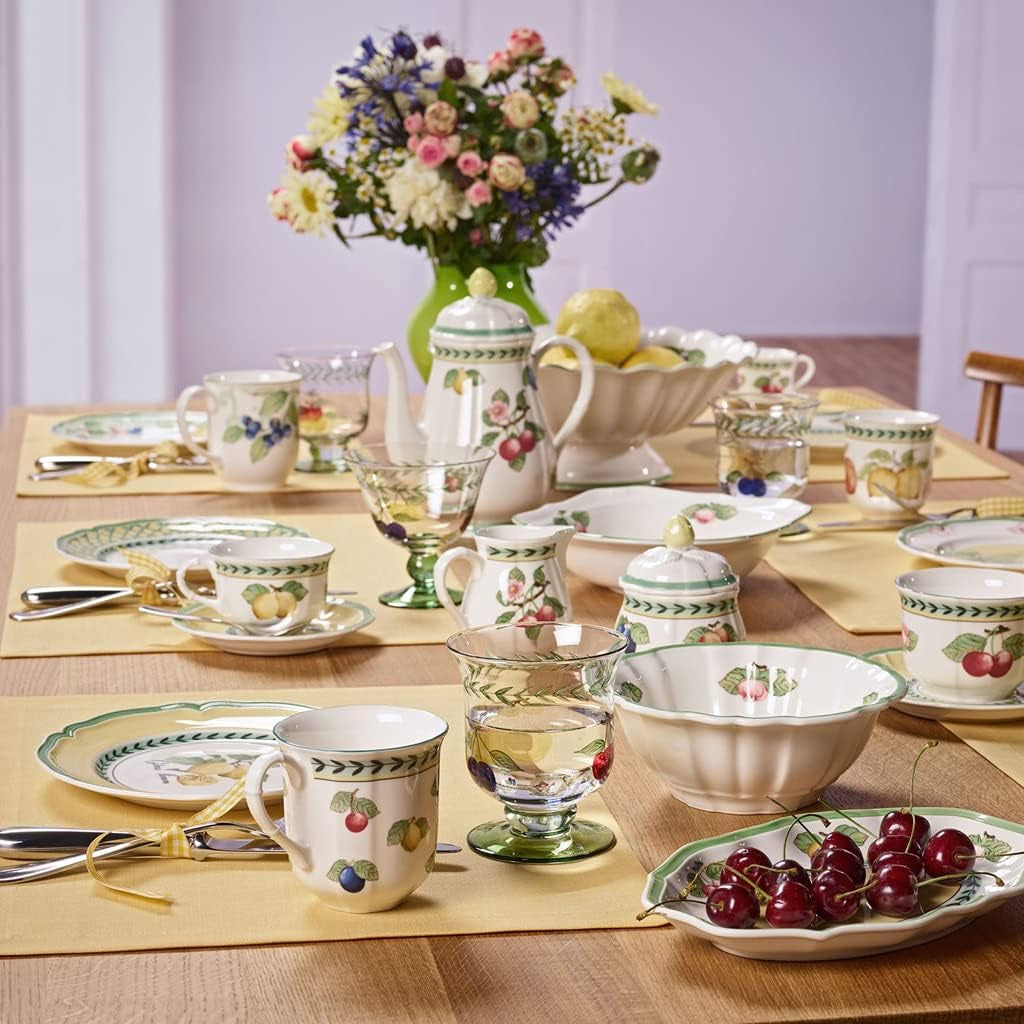Villeroy & Boch French Garden Fleurence Teekanne, Premium Porzellan, weiß/multicolor 10-2281-0930 0,20 L