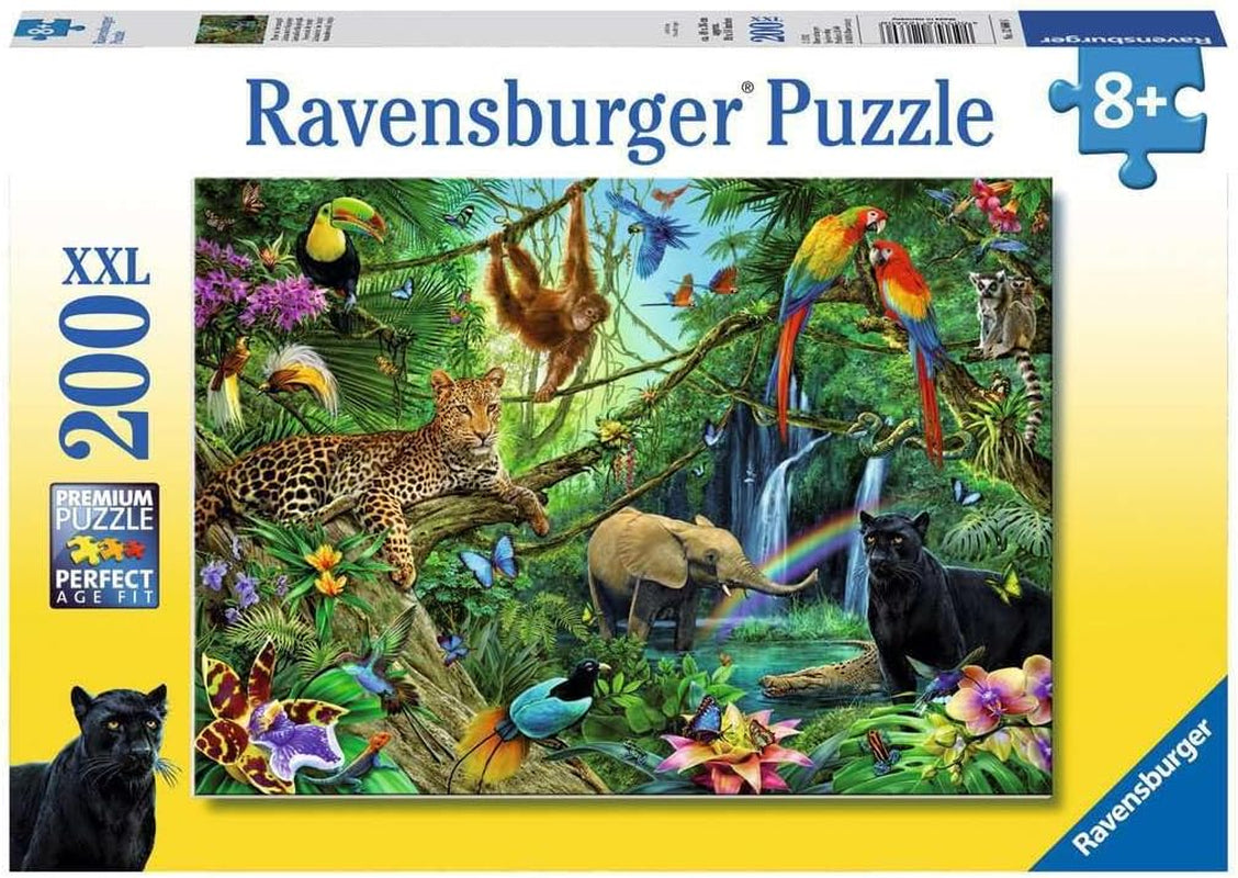 Ravensburger Puzzle für Kinder – 12660 Tiere im Dschungel – Tierpuzzle für Kinder ab 8 Jahren mit 200 Teilen im Xxl-Format Puzzle Naty Shop Standardtitel