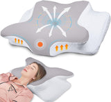 Hothands Memory Foam-Kissen, ergonomisches orthopädisches Kissen, seitliches Rückenkissen zur Linderung von Bauchschmerzen, verbessert die Schlafqualität, 62 x 41 x 13/11 cm, orthopädische Halskissen, Naty Shop-Standardtitel