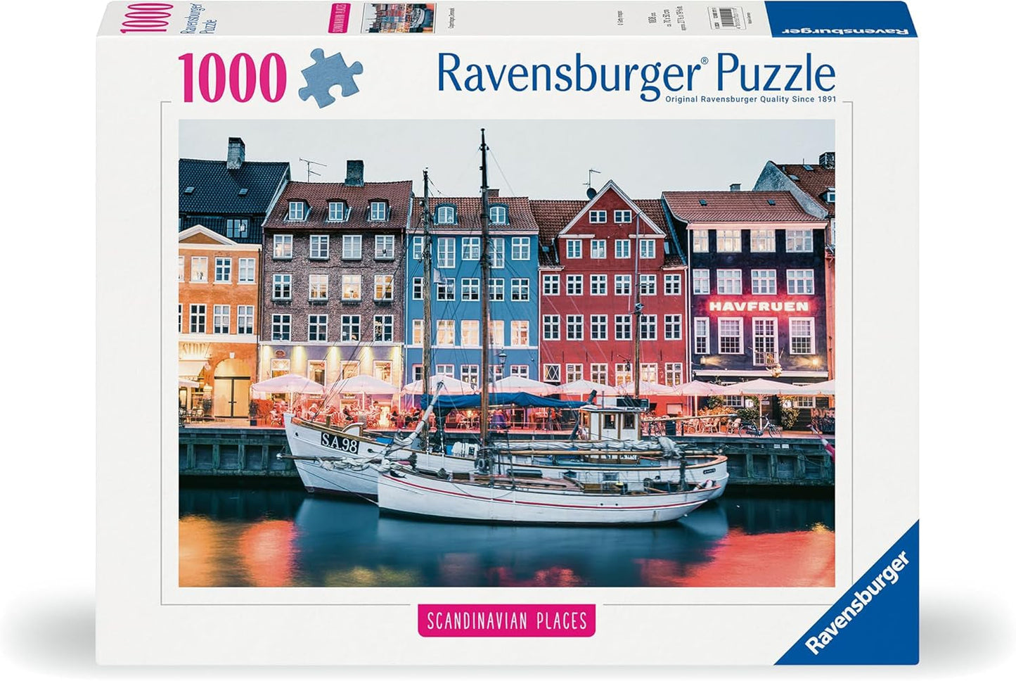 Ravensburger Puzzle Scandinavian Places 12000111 – Kopenhagen, Dänemark – 1000-teiliges Puzzle für Erwachsene und Kinder über 14 Puzzle Naty Shop