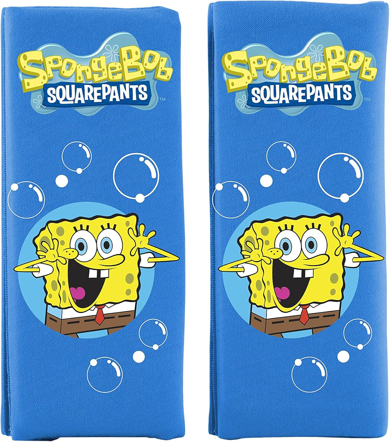 Bob Esponja Spongebob Nackenkissen für Kinder. Super bequemes reiseblaues Reisekissen Naty Shop Mini-Gürtelkissen