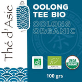Khla – Bio-Oolong-Tee 100 g – Blauer Tee – natürlicher loser Tee – asiatischer Bio-Tee – lose und geschnitten – Kräuter- und Aufgusstee – aus China