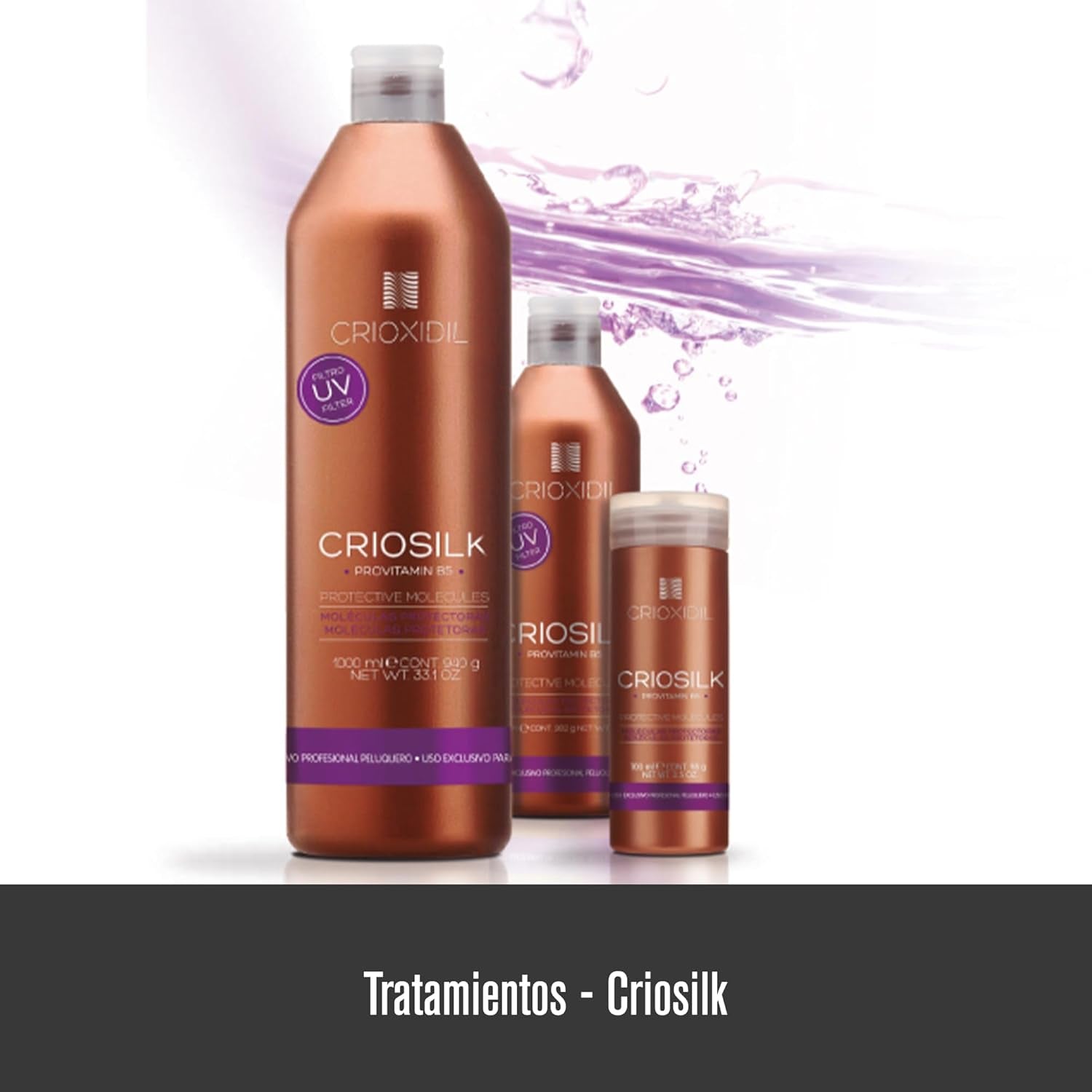 Criosilk Haarspülung, 300 ml, mit Provitamin B5 und Seidenproteinen, verleiht strapaziertem Haar Geschmeidigkeit und Glanz, spendet Feuchtigkeit und regeneriert das Haar Naty Shop Haarmaske