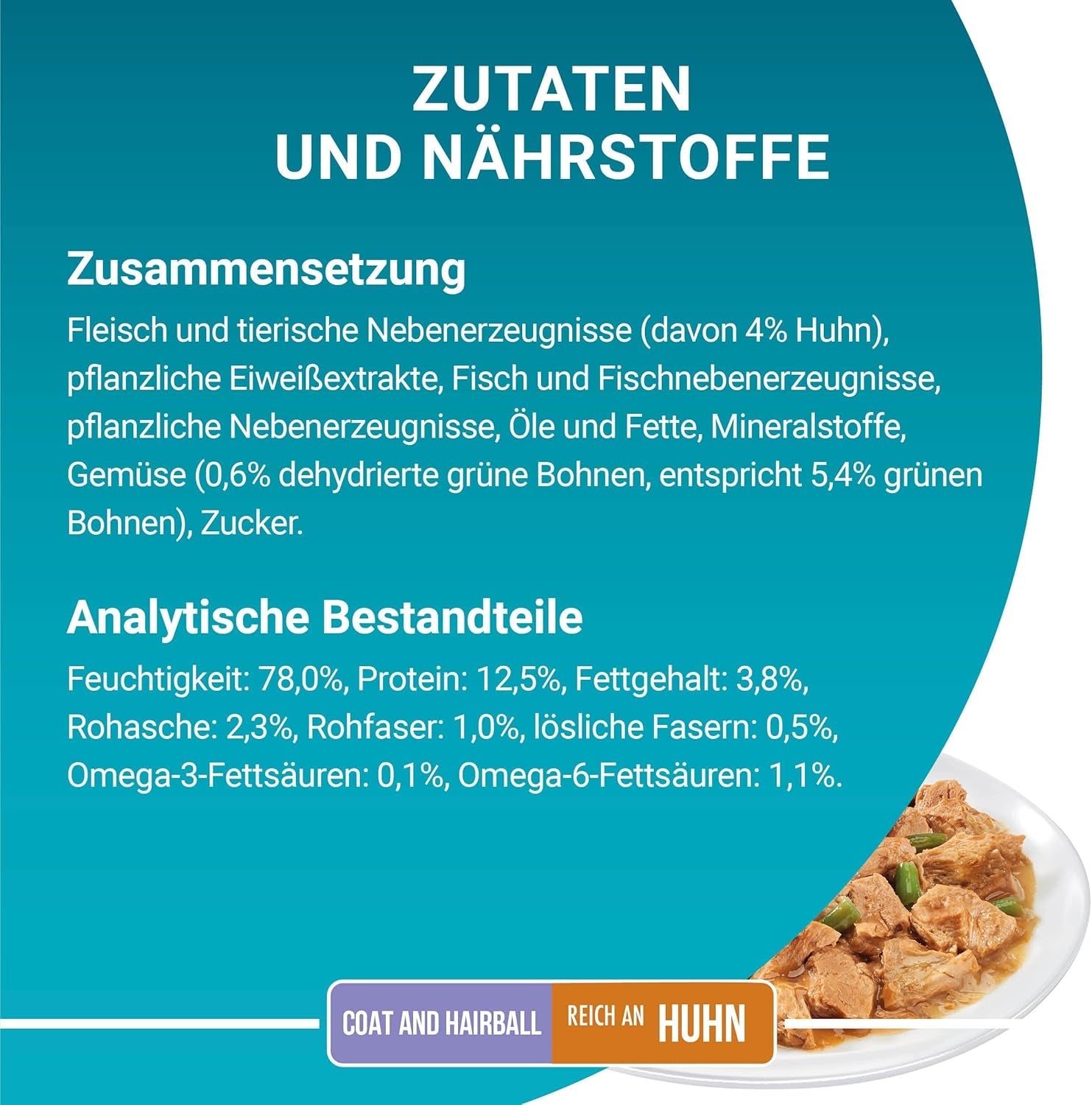 PURINA ONE Fell- und Haarballen-Nassfutter für Katzen in Sauce mit Huhn, 26er-Pack (26 x 85 g)