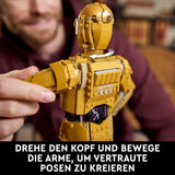 LEGO Star Wars C-3PO B, baubarer Droide, Modell zum Sammeln, Bauen und Ausstellen, nostalgische Geschenkidee für Erwachsene und Fans, Sammlerstück, Fantasy-Spielset 75398 Bausets Besuchen Sie den LEGO-Store
