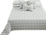 PETTI Artigiani Italiani – Einzelbettbezug, doppelseitiger Bezug, Federbezug, Mitternachtsblau, Weiß, 100 % Made in Italy. Bettdecken und Steppdecken Naty Shop Grau, Bettgröße 140 (240 x 260 cm)
