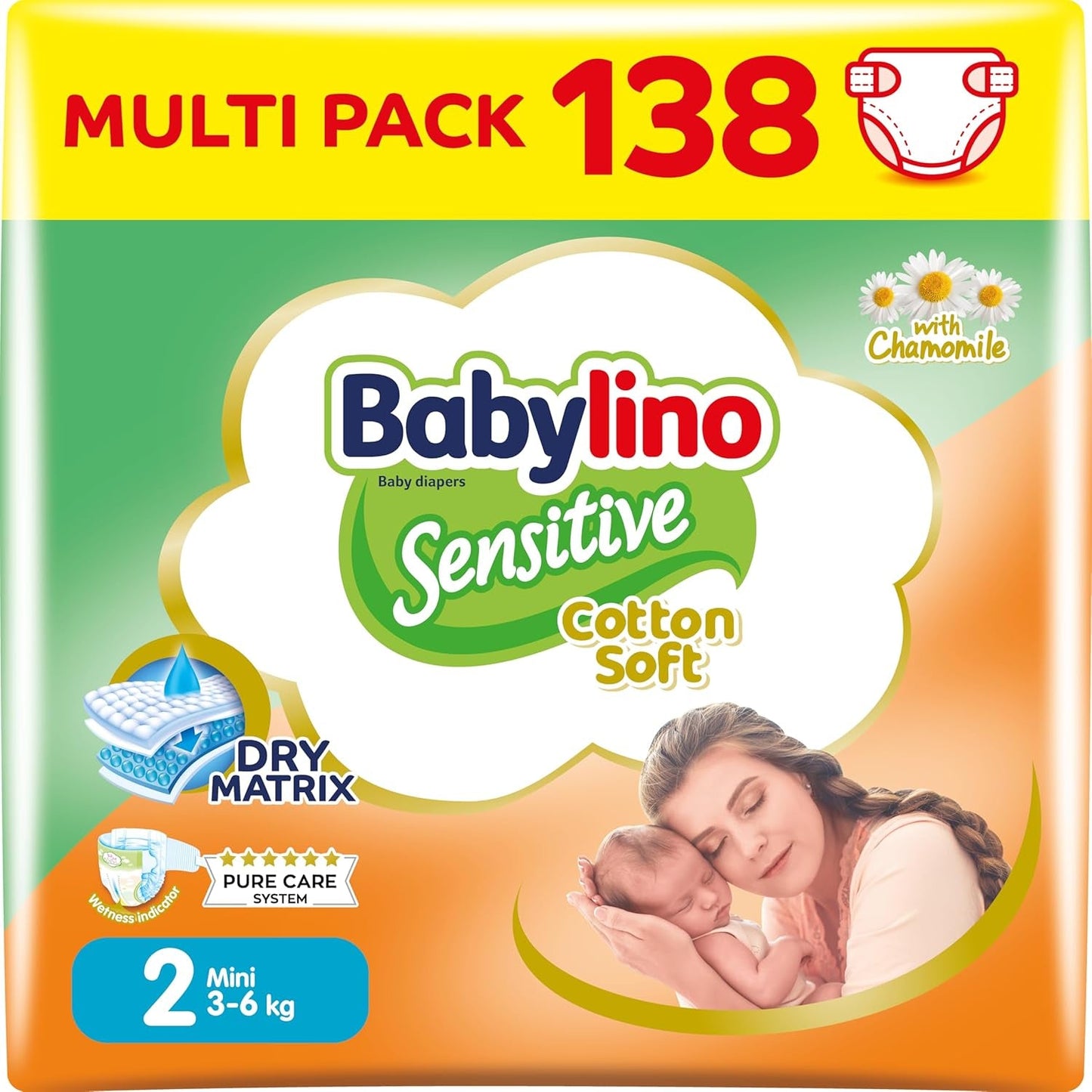 Babywindeln Sensitive Größe 4, Maxi (8-13 kg), 20 Stück