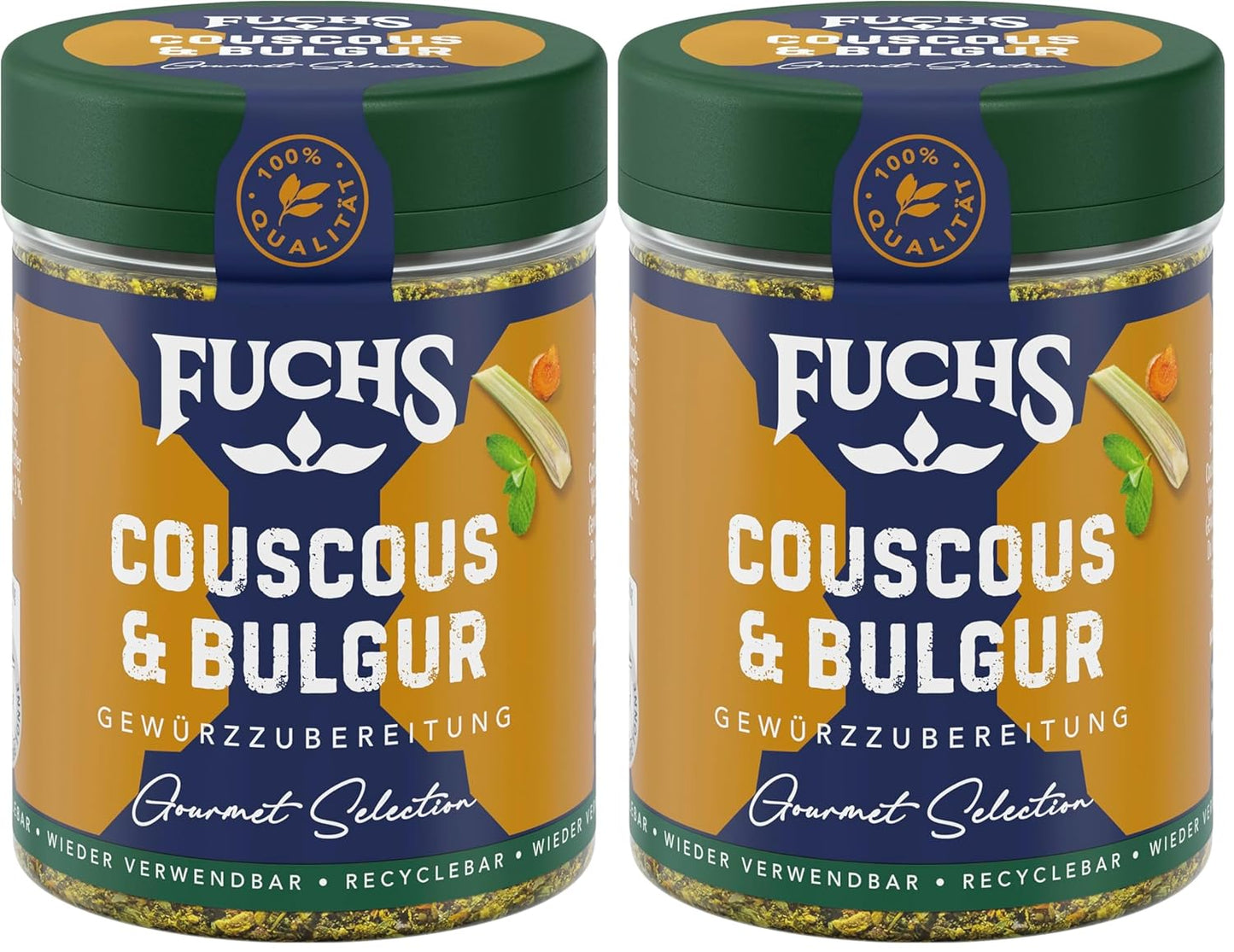 Fuchs Spices Gourmet Selection Naher Osten/Afrika – Couscous- und Bulgur-Gewürzmischung, nachfüllbare Gewürzmischung zum Würzen von Bulgur-Gerichten, vegan, 55 g
