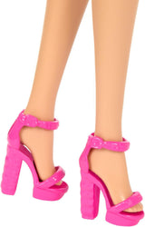 Barbie Fashionistas #223 Puppe mit welligem blonden Haar, Kleid und Accessoires, inspiriert von Totally Hair, Sammler-Modepuppe zum 65-jährigen Jubiläum, HRH20