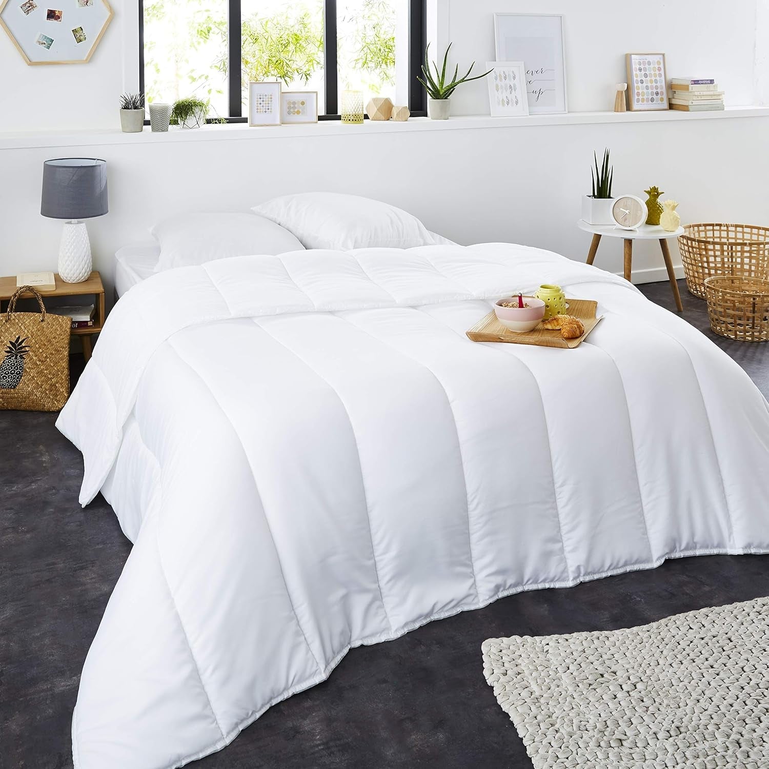 SWEET NIGHT - Sommerdecke 220G/M² | 140X200 cm | Dünn und leicht | Weich und bequem | Waschbar | Steppdecke 100 % Mikrofaser Steppdecken und Steppdecken Naty Shop 140 x 200 cm
