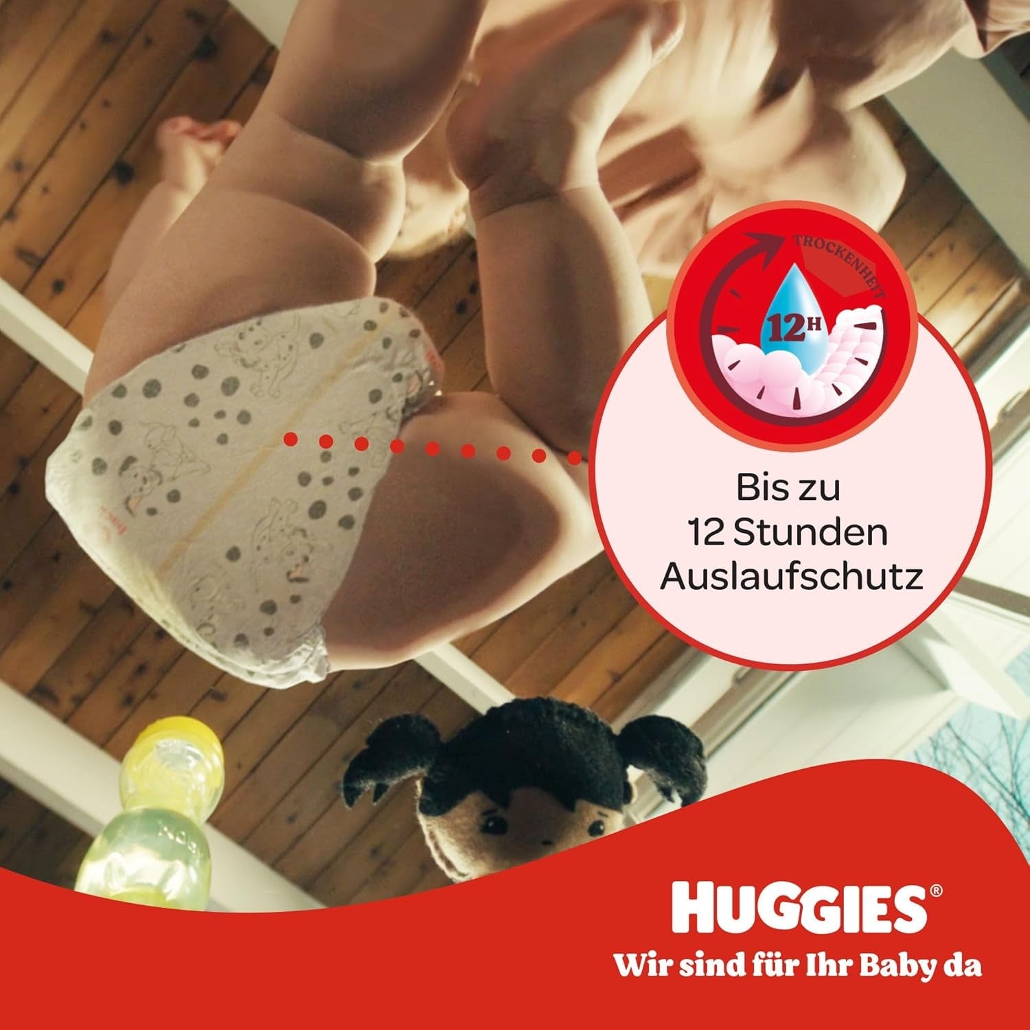 Huggies Little Movers Disney-Hosen, Größe 4, 120 Stück (4 x 30), Monatsbox