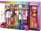 Rainbow High 571049 Fashion Studio – Exklusive Puppe mit Kleidung, Accessoires und 2 glänzenden Perücken – Kreieren Sie über 300 Outfits!