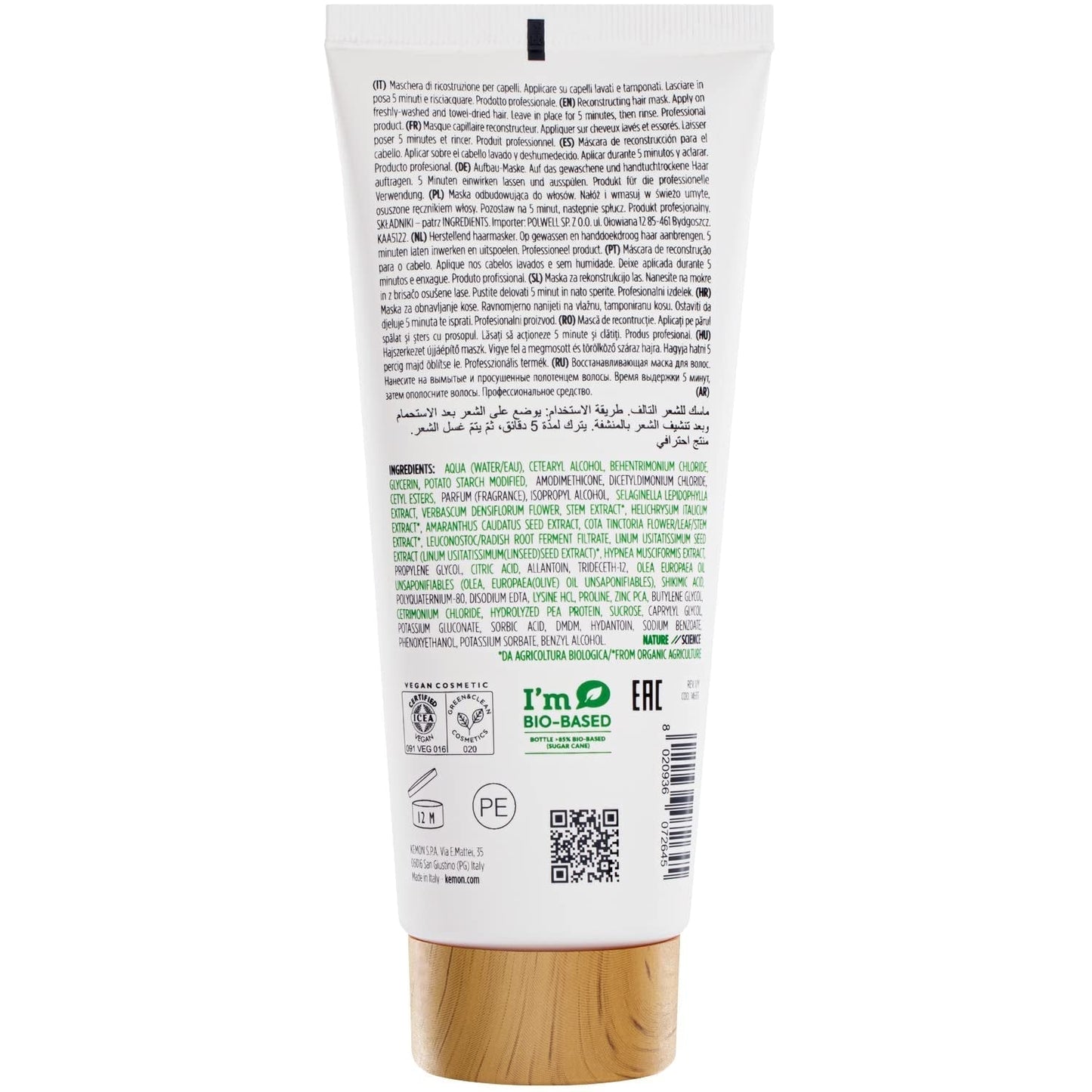 KEMON Actyva Nuova Fibra Mask 200 ml Haarmaske Naty Shop