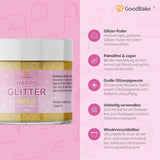 Goodbake Happy Glitter Gold – Essbarer Lebensmittelglitter, 10 Gramm Glitter Naty Shop