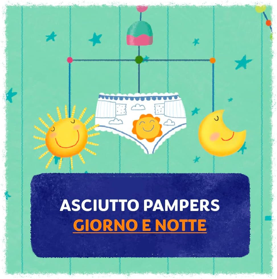 Pampers Sun and Moon Windeln, Unisex, Junior, Größe 5 (11–25 kg), 120 Windeln