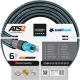 CELLFAST Gartenschlauch, 6-lagiger Wasserschlauch, doppelt geflochtener Stoff, Bewässerungsschlauch, UV-beständig, Anti-Algen, flexibler Schlauch, 32 bar, 1 Zoll, 25 Meter, Hobby
