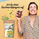 ORIGEENS BIO YERBA MATE MIT ZITRONE UND INGWER 200 G – Der energetisierende Tee I Bio Yerba Mate Tee, ungeröstet, Blätter, ohne Stiele und Staub