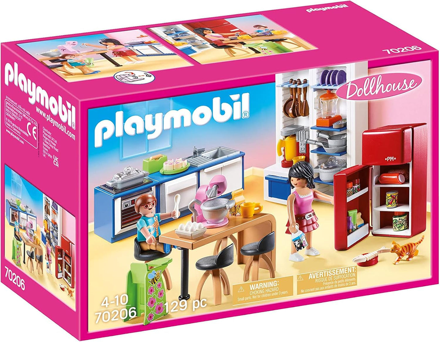PLAYMOBIL Puppenhaus 70209 Jugendzimmer mit Mädchenfigur und Zubehör, ab 4 Jahren Dollhouses Naty Shop Kitchen