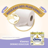 KLEENEX Dermo Douceur 4230420 Toilettenpapier, 24 Rollen (4 x 6 Rollen), weiß, 24 Unité (Lot of 6)