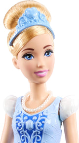 Mattel Disney Princess Toys Cinderella-Modepuppe mit 2 Outfits, 9 Accessoires, 2 Oberteilen mit Clips und 2 Röcken. 2-in-1-Geschichten, inspiriert vom Disney-Film JCR95