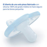 Philips AVENT Soothie – BPA-freier Schnuller für Babys im Alter von 0–6 Monaten, blau/hellblau (Modell SCF099/21)