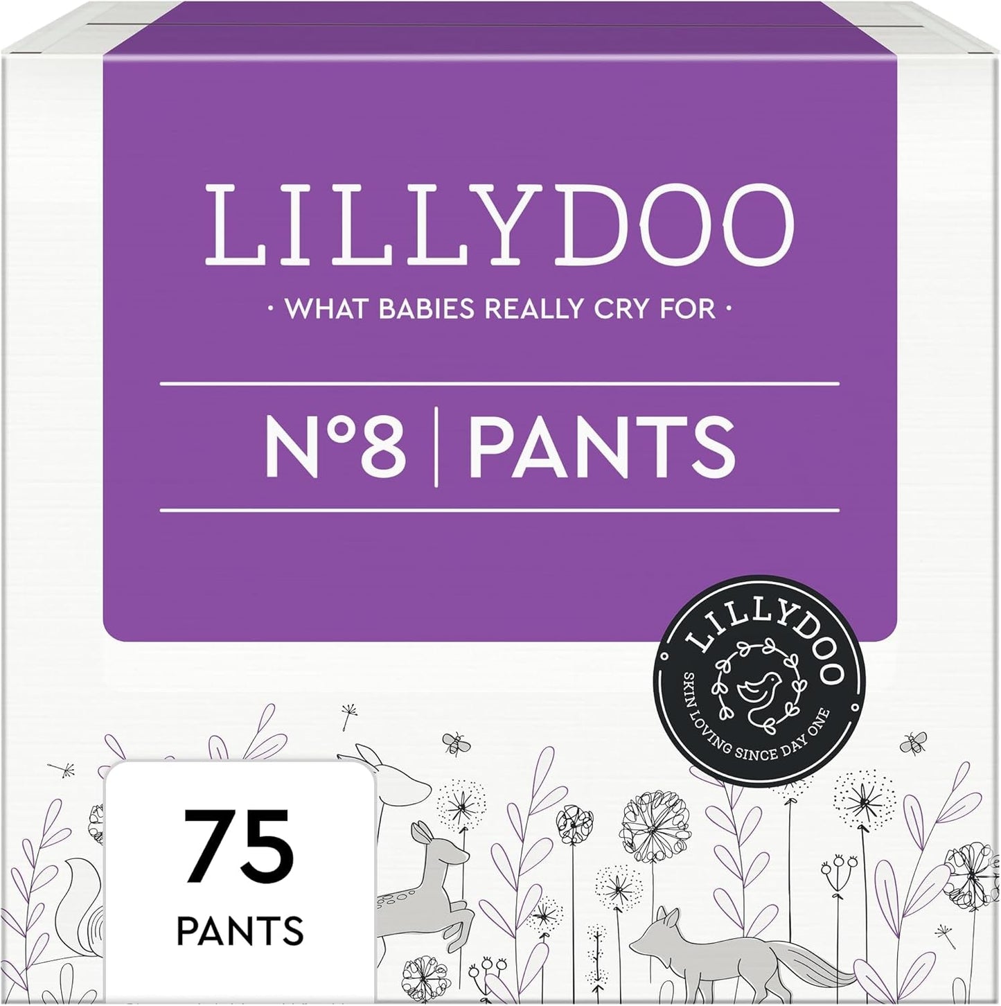 LILLYDOO hautfreundliche Hosen, Größe 5 (12–17 kg), Monatsbox (105 Stück)