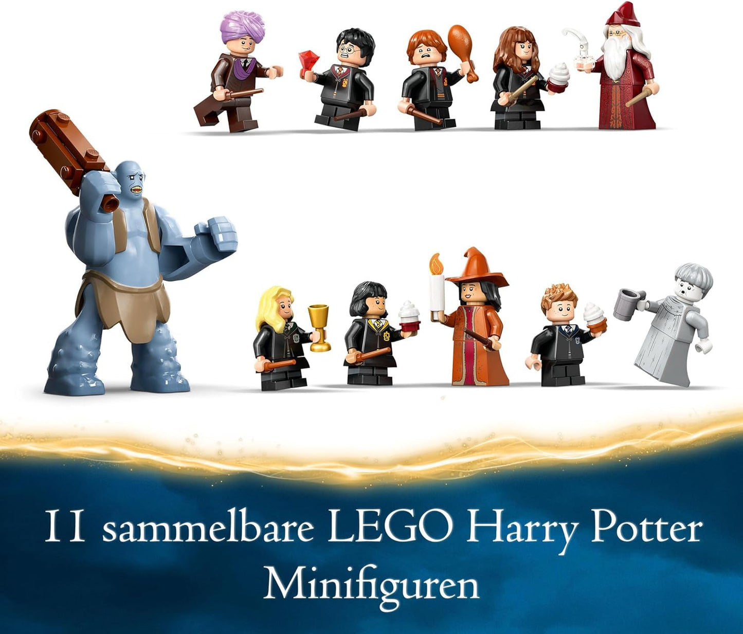 LEGO Harry Potter Schloss Hogwarts: Die Große Halle, Sammelspielzeug mit 11 Minifiguren, darunter Hermine Granger, magisches Geschenk für Jungen und Mädchen 76435 Bausets Besuchen Sie den LEGO-Store