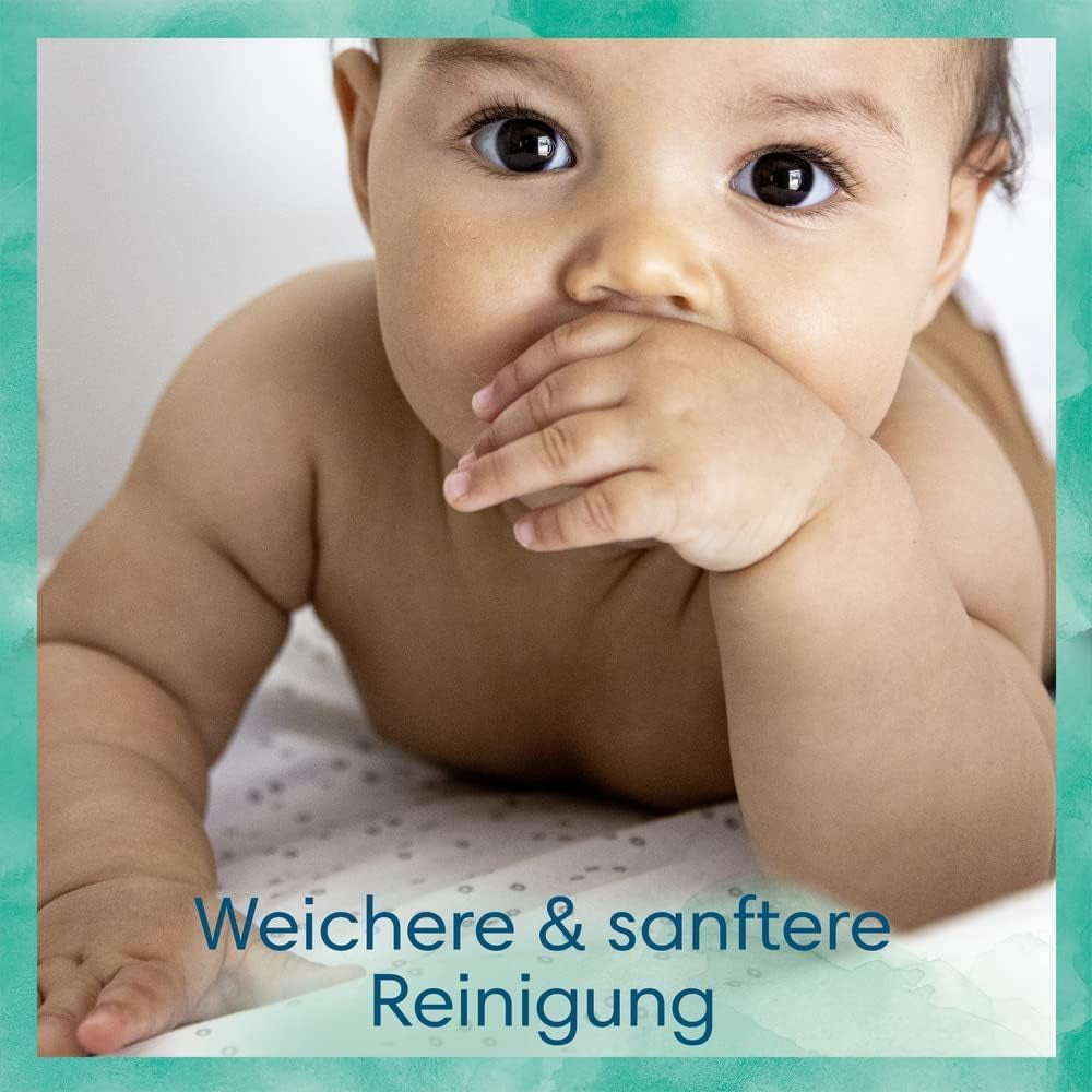 Harmonie Babywindelset Größe 2 (4–8 kg, 240 Teile), Monatsbox und Harmonie Aqua Baby Feuchttücher Box 720 Tücher (15 x 48), Baby Essentials